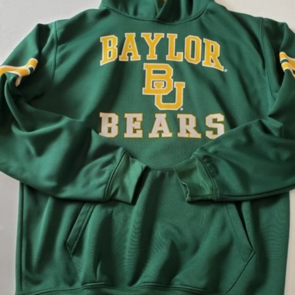 Colosseum Baylor Bears Youth Long Sleeve Hoodie Sweater - Picture 5 of 7